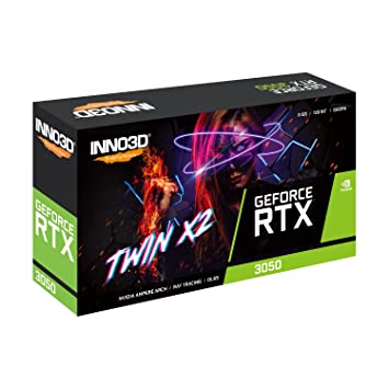 Graphics Card pci_e_x4 GEFORCE RTX 3050 Twin X2 INNO3D