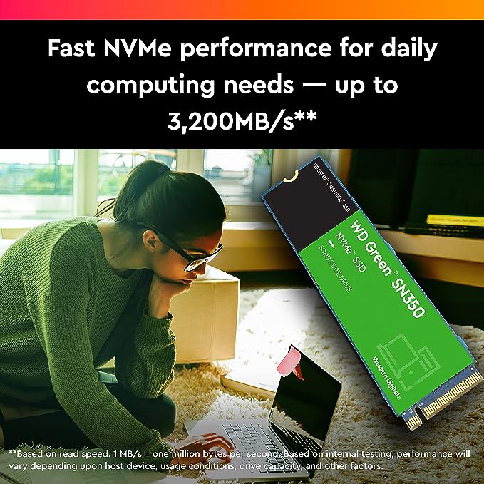 SSD NVME 250GB WD GREEN SN350 M.2 NVME