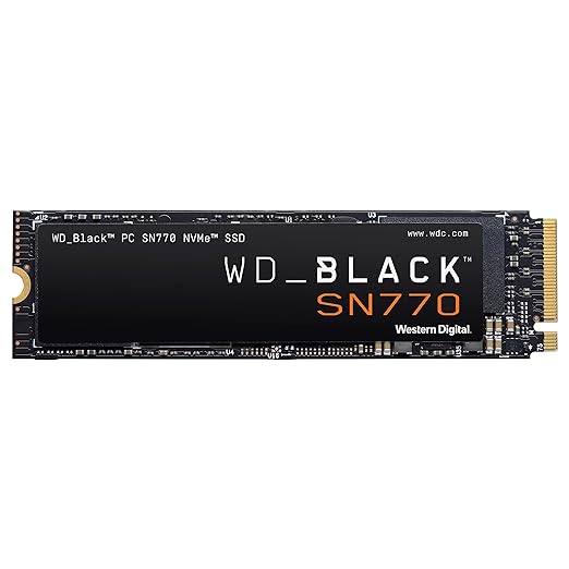 SSD NVME 1TB M.2 NVME SN770 WD BLACK 