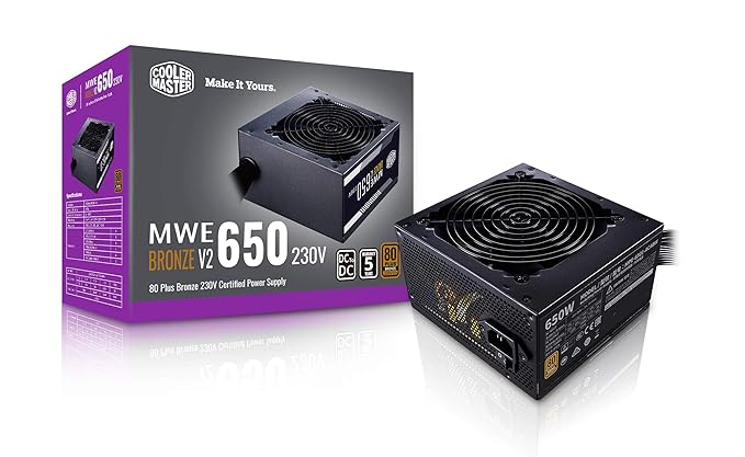SMPS 650 WATT MWE 650 V2 COOLER MASTER 80 PLUS BRONZE