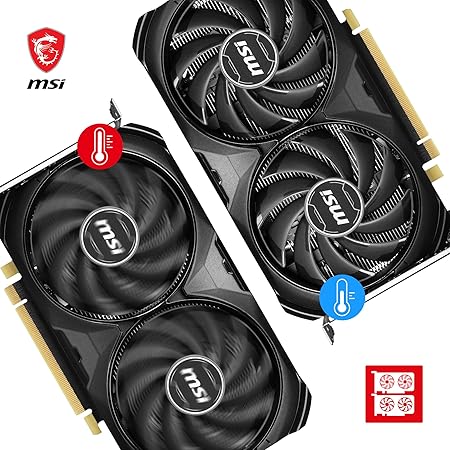 GPU Geforce RTX 4060 Ti Ventus 2X Black 8G Oc MSI