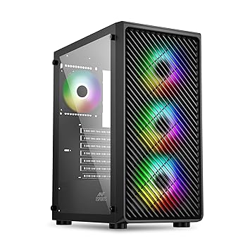 Cabinet Ant Esports 211 Air ARGB ATX GAMING CASE BLACK