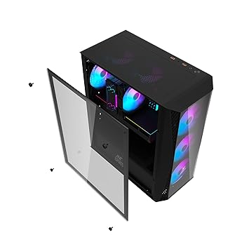 Cabinet Ant Esports 220 Air Mid- Tower GAMING CASE BLACK 