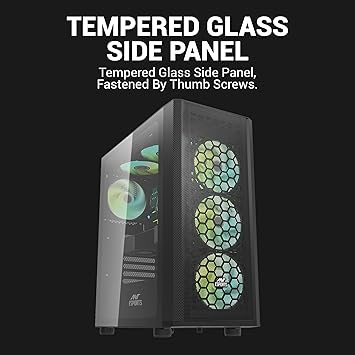 Cabinet Ant Esports 250 Air ATX GAMING CASE BLACK