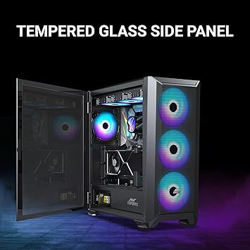 Cabinet Ant Esports 711 Air ATX Gaming Cabinet BLACK