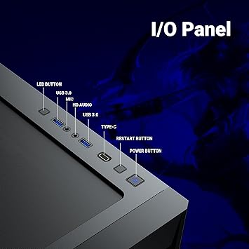 Cabinet Ant Esports 711 Air ATX Gaming Cabinet BLACK