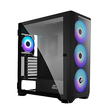 Cabinet Ant Esports 711 Air ATX Gaming Cabinet BLACK