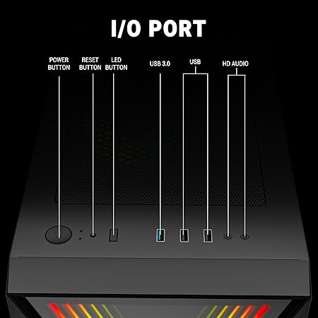 Cabinet Ant Esports Infinity X GAMING CASE BLACK
