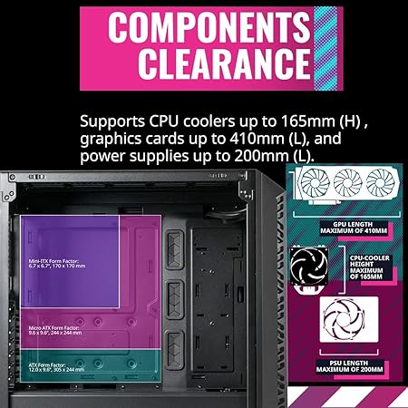 cabinet Cooler Master MB520 Mesh gaming case black