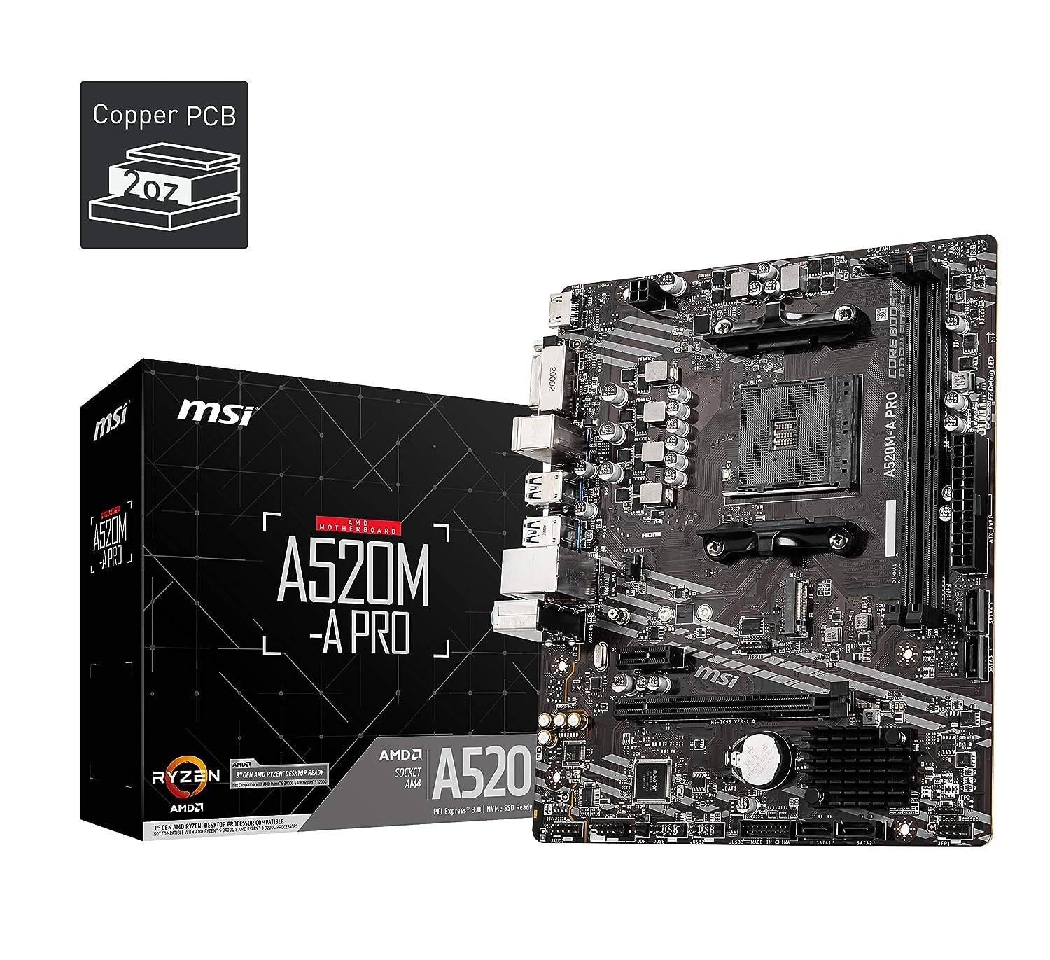 MOTHERBOARD A520M-A PRO MSI DDR4