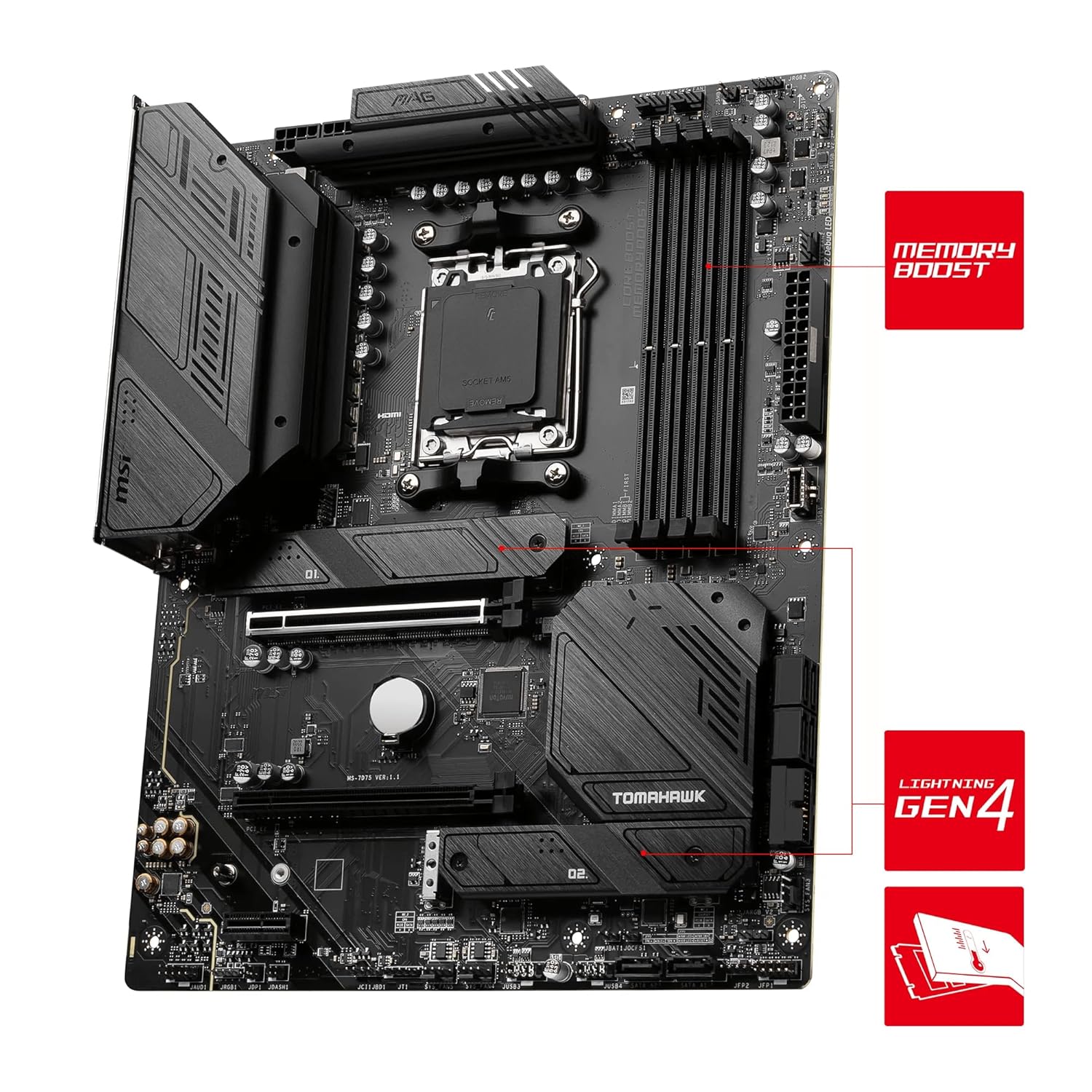 MOTHERBOARD MAG B650 Tomahawk WIFI MSI DDR5