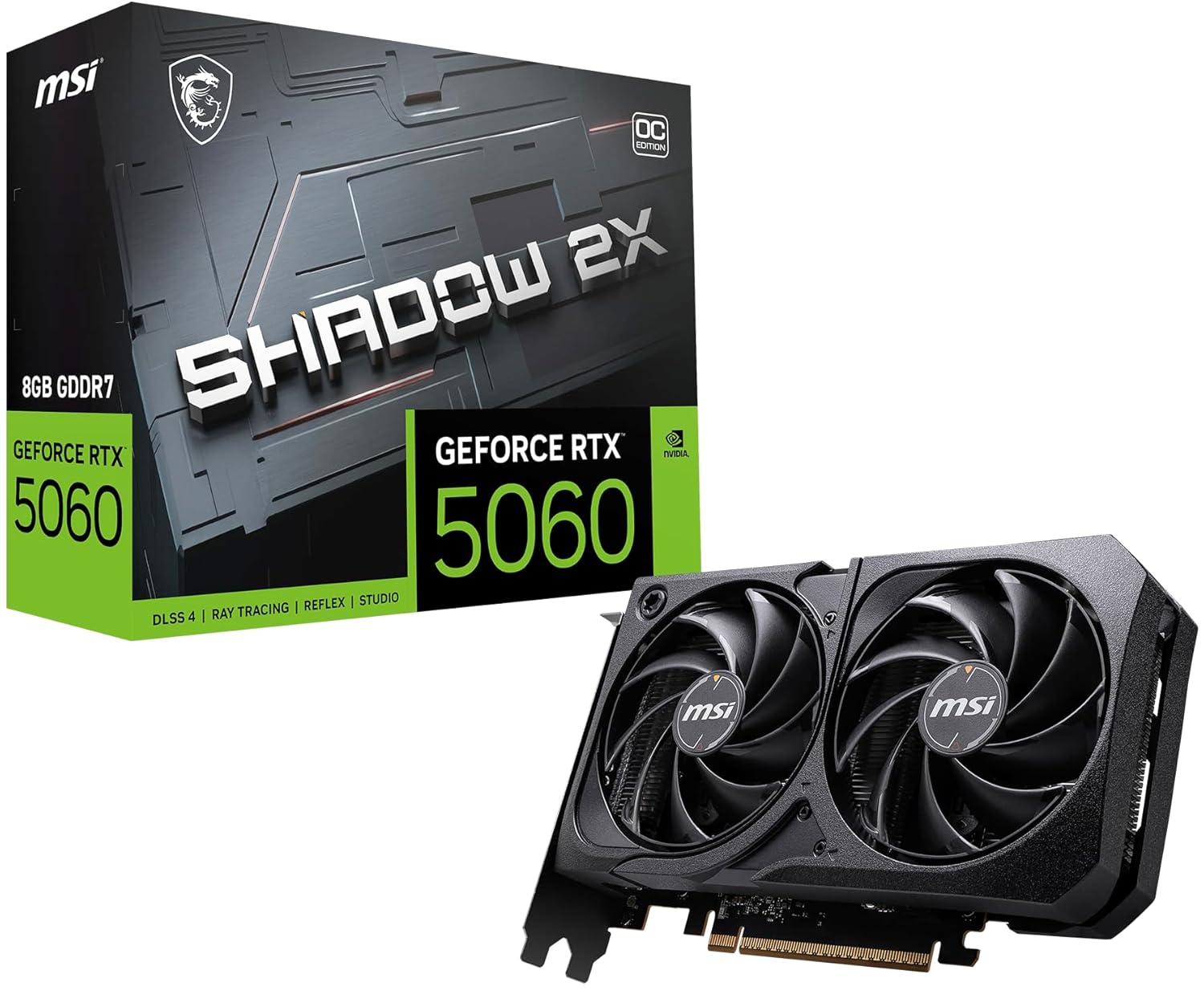 Graphic Card GeForce RTX 5060 8G Shadow 2X OC MSI
