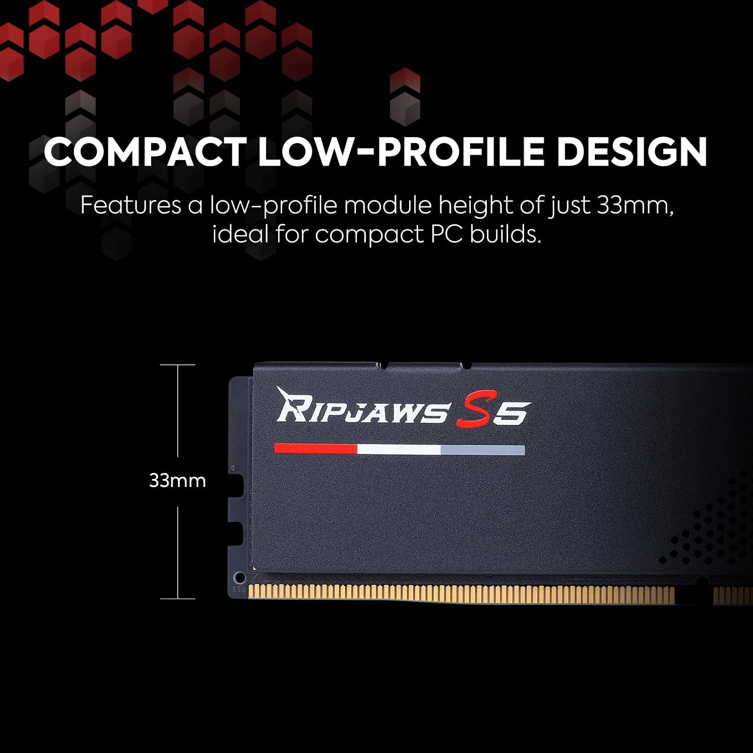 RAM 16GB DDR5 5600MHZ CL 40 G.Skill Ripjaws S5