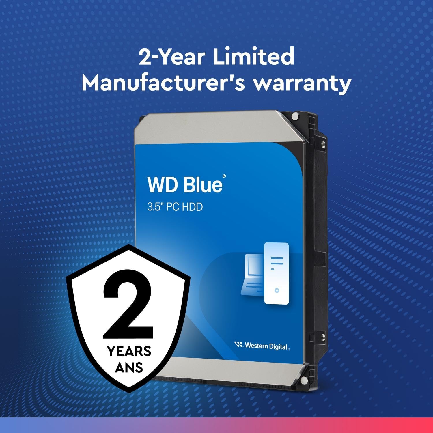 HDD 8TB WD Blue PC Internal Hard Drive - 7200