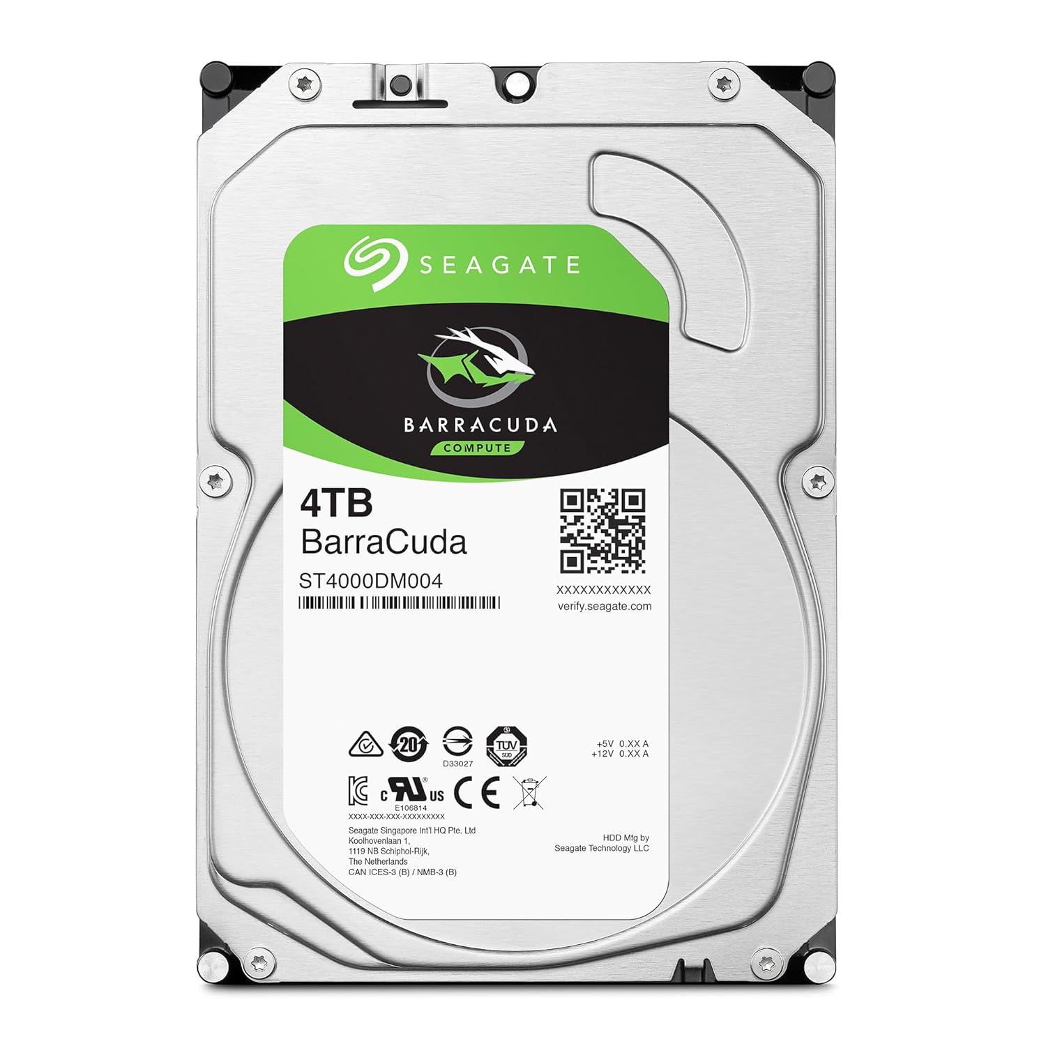 HDD 4TB Seagate Barracuda Internal SATA Hard Drive HDD 6Gb/s 256MB Cache 3.5