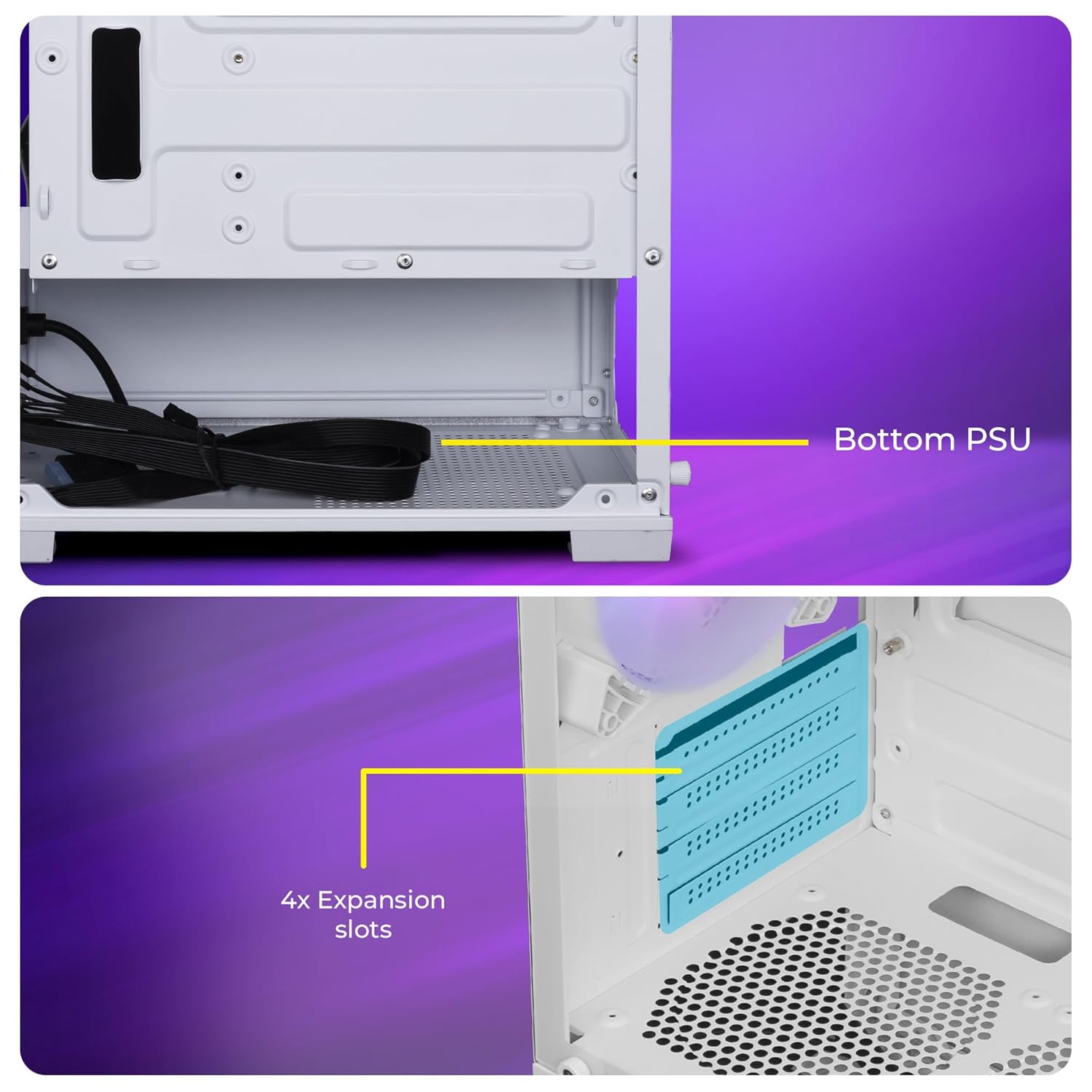 cabinet ROBUST Premium Gaming Chassis ZEBRONICS white